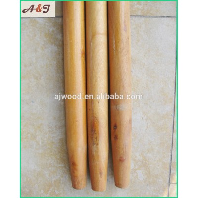 varnished wooden spade handle