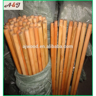 varnished wooden handle for brooms or mops